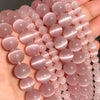 Natural Moonstone Cat Eye Beads — DIY Jewelry Making Strand