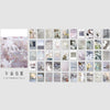 A collection of 50 aesthetic landscape stickers and art designs for scrapbooking and journaling