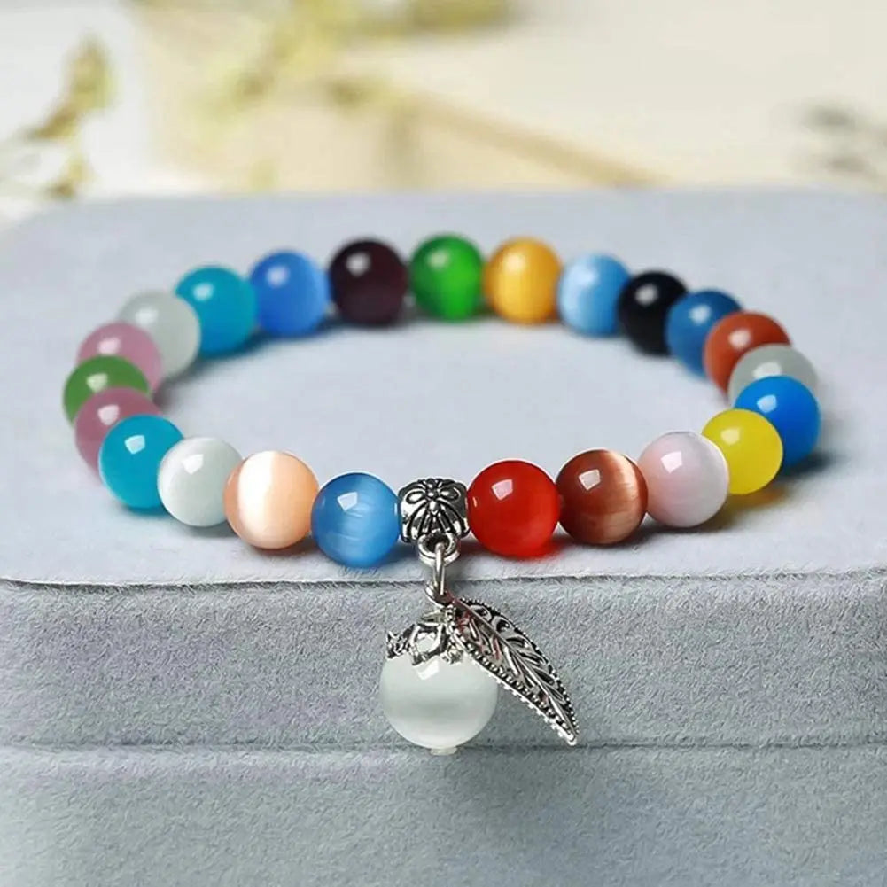 Natural Moonstone Cat Eye Beads — DIY Jewelry Making Strand