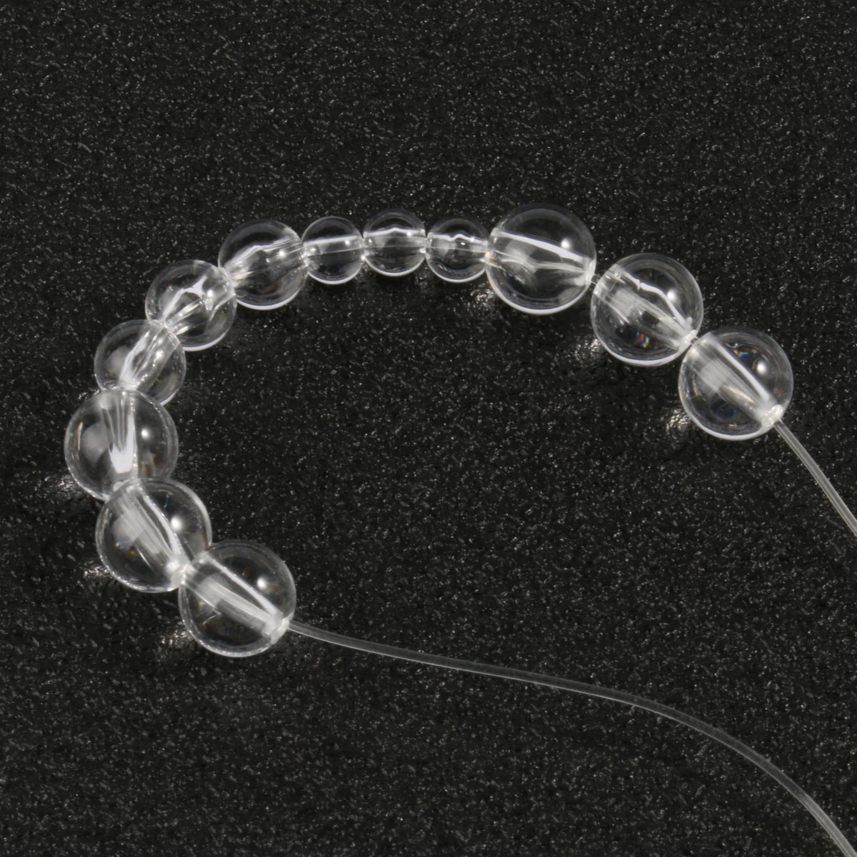 Transparent Acrylic Round Beads for DIY Jewelry Making