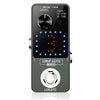 A compact looper pedal with a black body, LED display, and tuning controls.