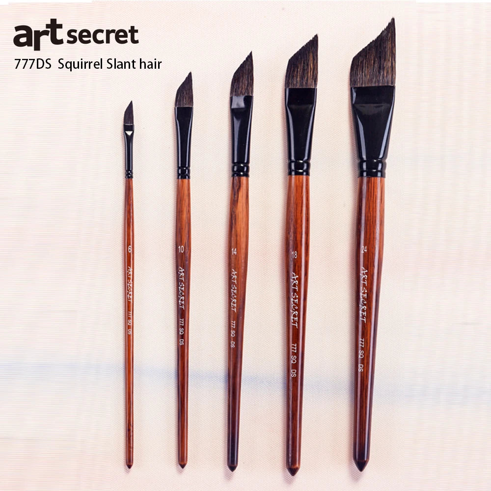 Professional Squirrel Hair Watercolor Liner Brushes with Oak Wood Handles