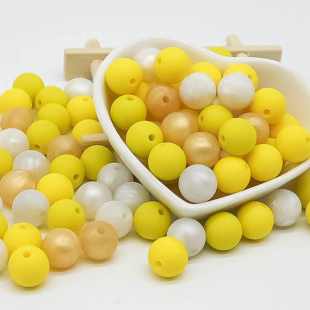 Food-Grade Silicone Teether Beads for DIY Baby Accessories