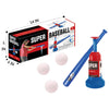 Kids Baseball T-Ball Pitching Machine Set with Bat and Balls