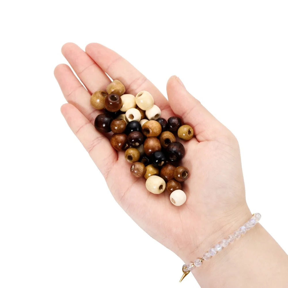 Natural Wooden Spacer Beads for Jewelry Making and Crafting