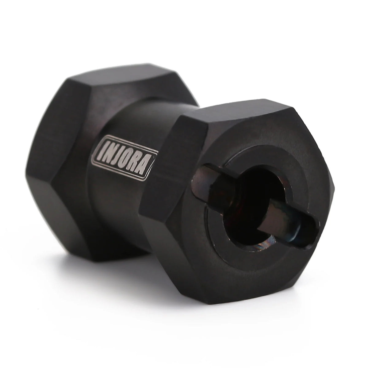 Black brass wheel hex extenders for 1/10 RC crawlers