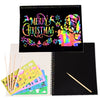 Rainbow Scratch Art Paper Notebook with Wooden Stylus - 12 Sheets of Colorful Doodle Fun