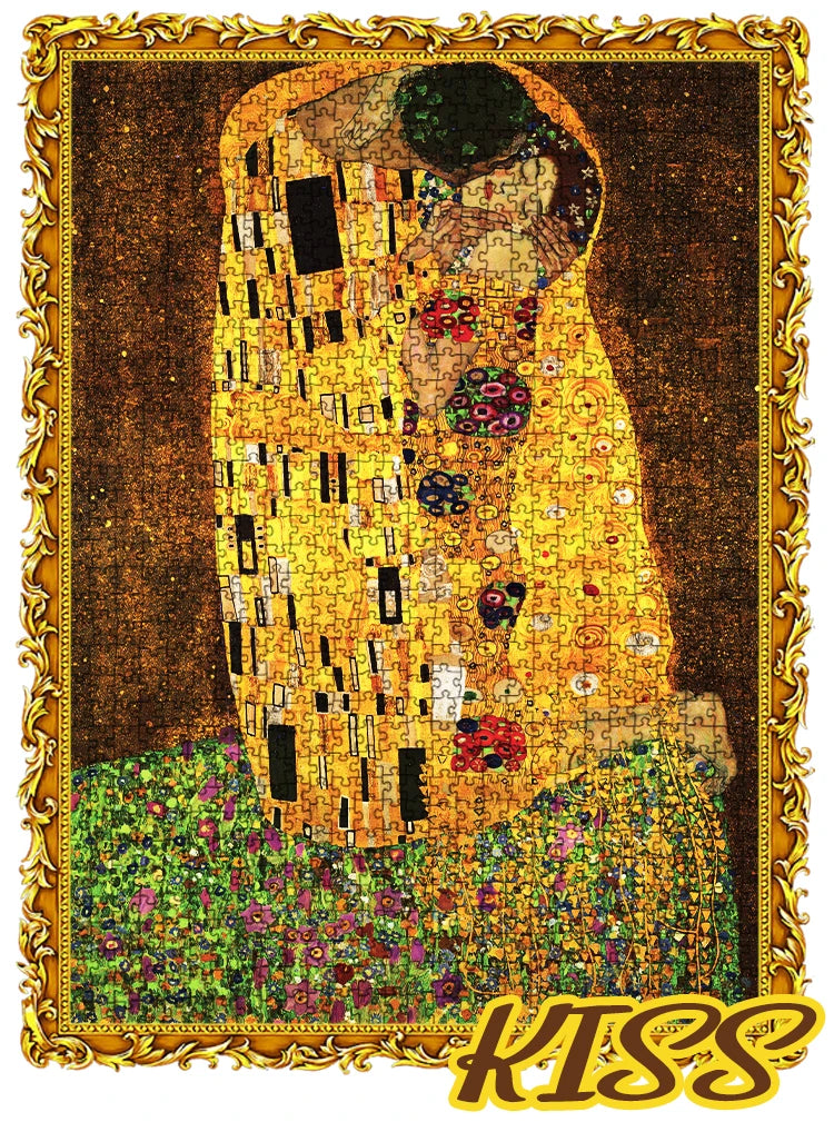 A 1000-piece jigsaw puzzle depicting a vibrant yellow figure against a dark background.