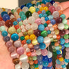 Natural Moonstone Cat Eye Beads — DIY Jewelry Making Strand