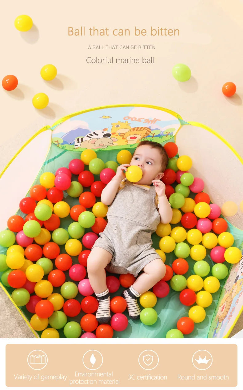 Colorful Soft Ocean Balls for Baby Playpens and Ball Pits