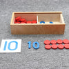 Wooden Number Counting Game with Montessori Cards