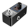 A black LEKATO looper guitar pedal with a tuner and loop storage controls.