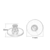 Soft Silicone Earring Backs for Stud Earrings – Clear Rubber Stoppers for Jewelry Making