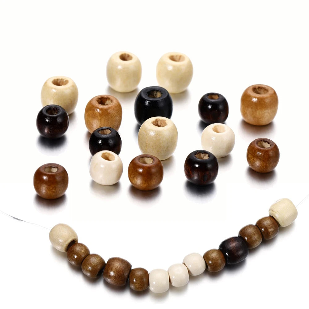 Natural Wooden Spacer Beads for Jewelry Making and Crafting