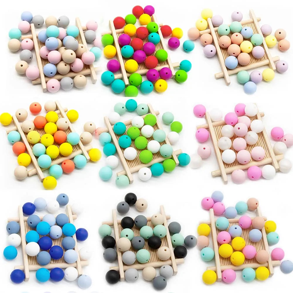 Food-Grade Silicone Teether Beads for DIY Baby Accessories