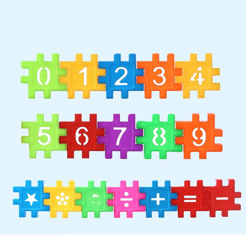 60-Piece Colorful Interlocking Building Blocks for Kids