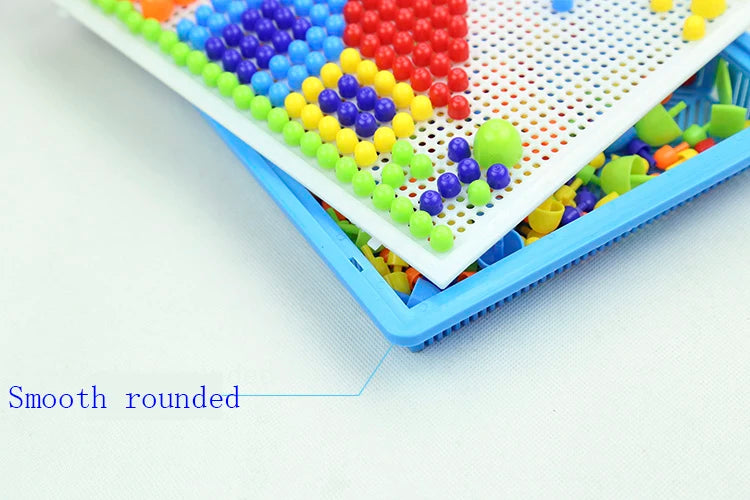 Mushroom Nail 3D Puzzle Set – 296 Pieces Creative Educational Toy