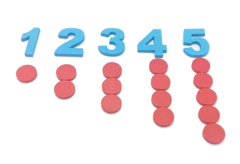 Wooden Number Counting Game with Montessori Cards