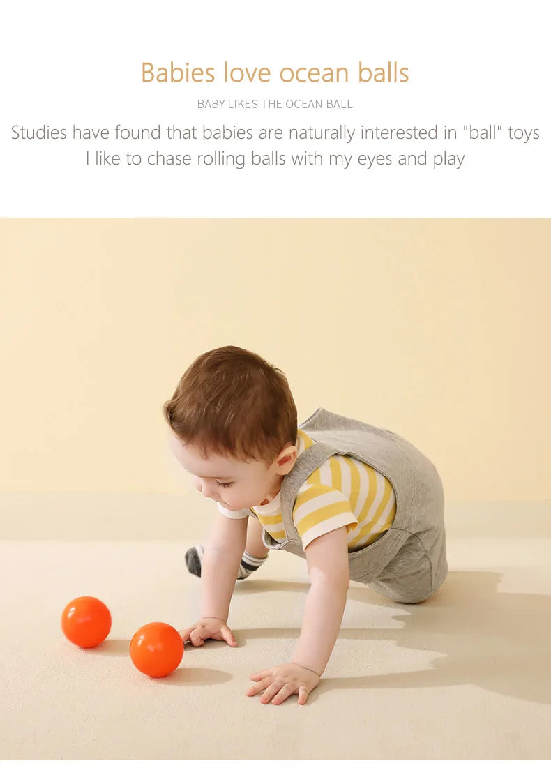 Colorful Soft Ocean Balls for Baby Playpens and Ball Pits