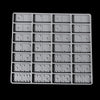 A silicone mold set for making dominoes in epoxy resin jewelry