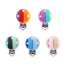 BPA-Free Silicone Teether Clips for Babies – 10-Pack Pastel Pacifier Holders