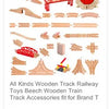 Wooden Train Track Expansion Set – Compatible with All Major Brands