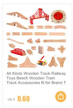 Wooden Train Track Expansion Set – Compatible with All Major Brands