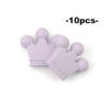 Crown Shaped Silicone Beads for DIY Jewelry & Teethers