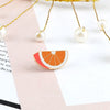 Fresh Fruit Enamel Pins Set — Lemon & Orange Brooches