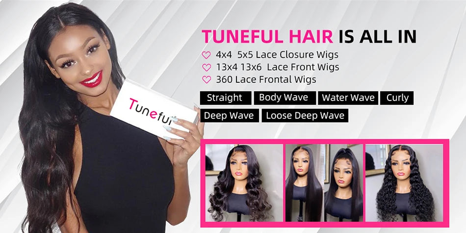 6x5 HD Transparent Lace Front Wig with Pre-Cut Glueless Design, Kinky Curly Human Hair