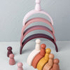 Wooden Rainbow Arch Building Blocks - Montessori Stacking Toy for Kids