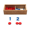 Wooden Number Counting Game with Montessori Cards