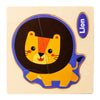 Wooden 3D Cartoon Animal Jigsaw Puzzle for Kids
