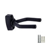 Black wall-mounted guitar hanger with adjustable arms.