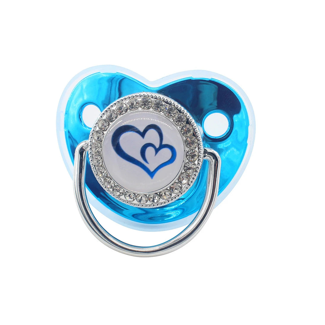 Rhinestone Crown Pacifier for Babies – Soft Silicone Soother with Elegant Sparkle