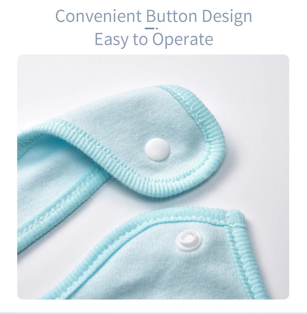 Soft Cotton Baby Bibs (3-Pack) with Cartoon Prints