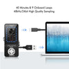 LEKATO looper guitar pedal with a tuner and loop station connected to a laptop display