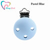 BPA-Free Silicone Teether Clips for Babies – 10-Pack Pastel Pacifier Holders