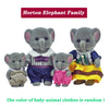 Forest Animal Family Dollhouse Set with Mini Furniture