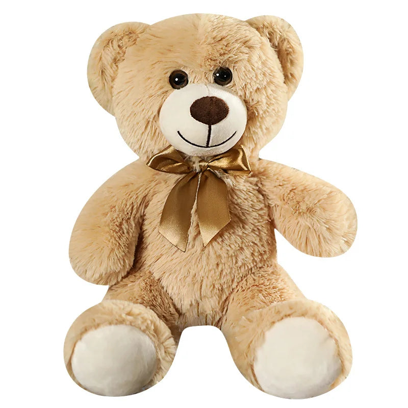 Cute Bow Tie Plush Bear Teddy with Colorful Design