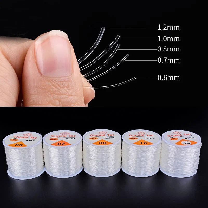 Elastic Crystal Beading Cord - 100m Roll for Jewelry Making
