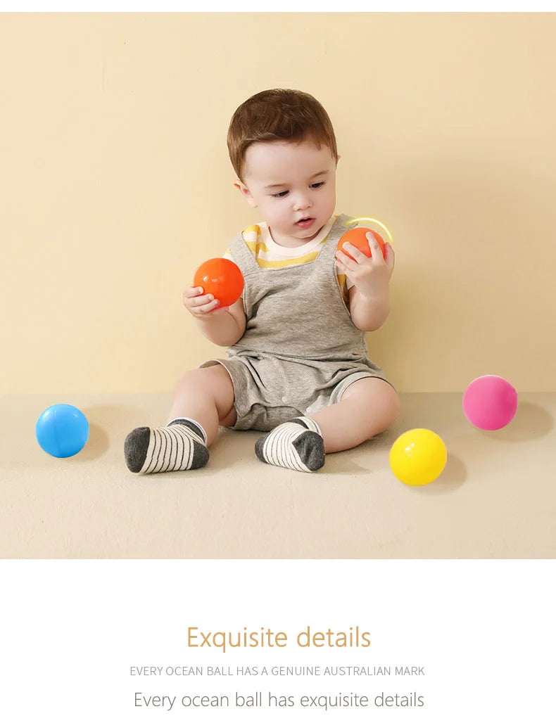 Colorful Soft Ocean Balls for Baby Playpens and Ball Pits