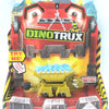 A box of DinoTrux toy featuring a dinosaur truck and a yellow dinosaur figure.