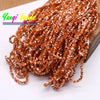 2mm Triangle Crystal Glass Beads for Jewelry Making (Approx. 130 Pieces)