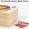 Wooden 3D Cartoon Animal Jigsaw Puzzle for Kids