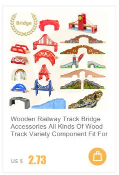 Wooden Train Track Expansion Set – Compatible with All Major Brands