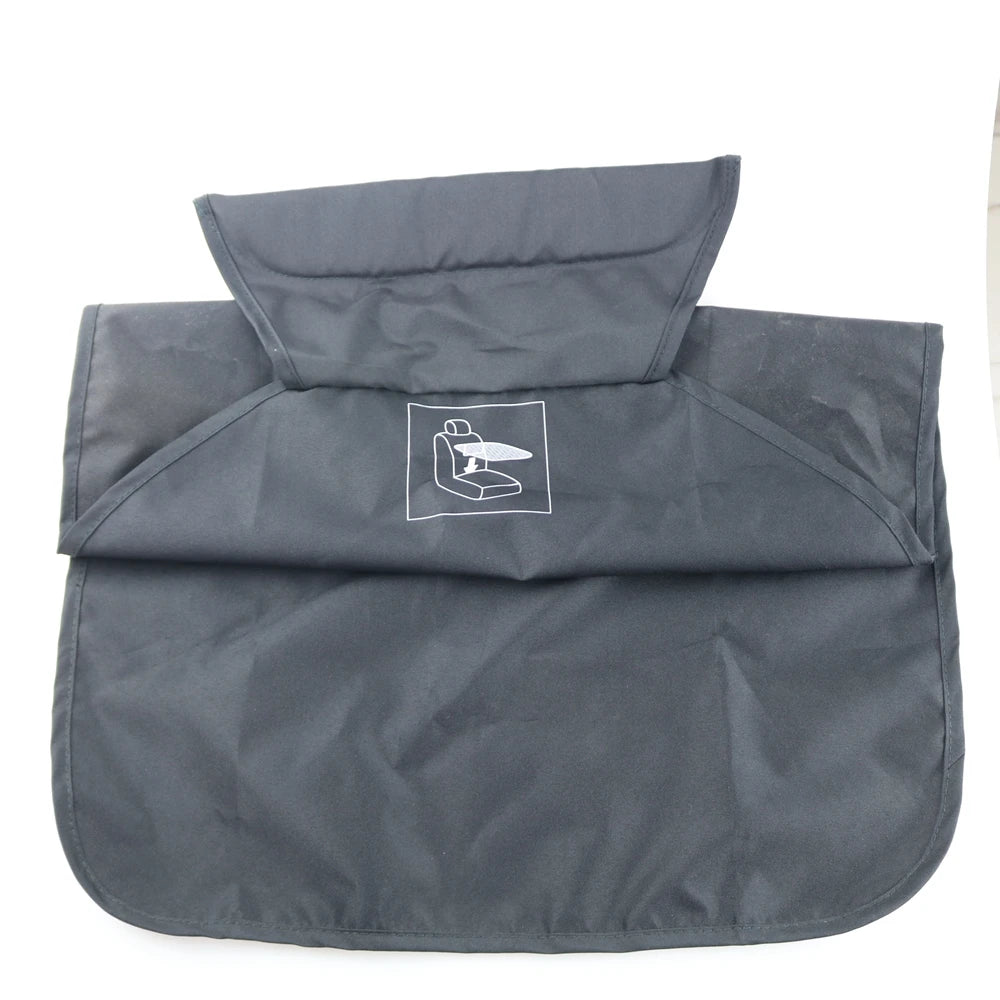 Gray stroller accessory kit featuring a mosquito net and rain cover.