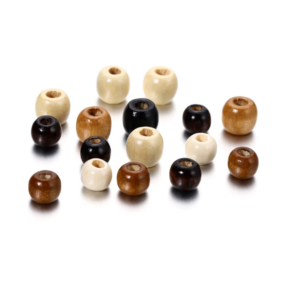 Natural Wooden Spacer Beads for Jewelry Making and Crafting