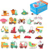 Montessori Wooden Animal Puzzle Set with Storage Box