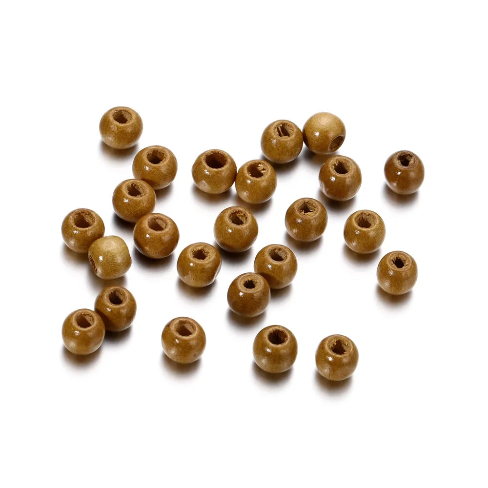 Natural Wooden Spacer Beads for Jewelry Making and Crafting